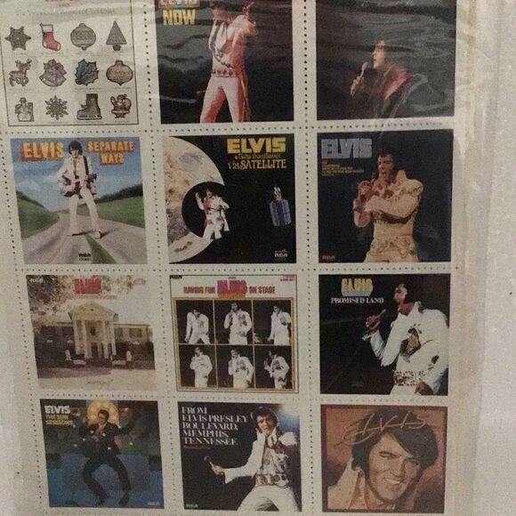 Elvis Presley label cover collector stamps  - Picture 3 of 7